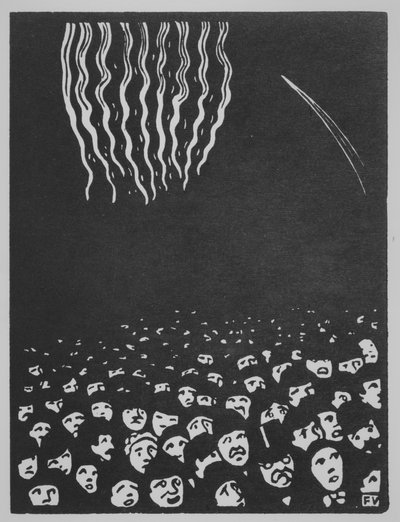 Feuerwerk, Die Weltausstellung VI, 1901 von Felix Edouard Vallotton