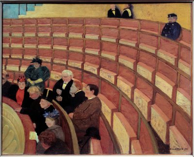 Die dritte Galerie im Théâtre du Châtelet von Felix Edouard Vallotton