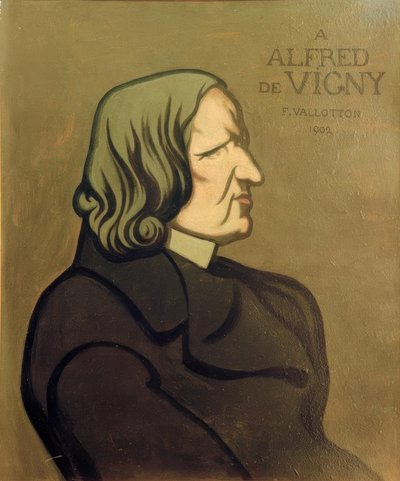 Porträt von Vigny, dekorative Malerei von Felix Edouard Vallotton