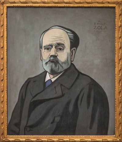 Porträt von Emile Zola von Felix Edouard Vallotton