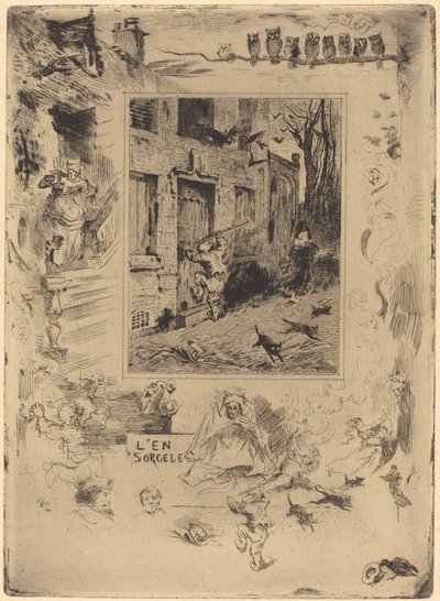 Das verfluchte Haus von Felix Hilaire Buhot