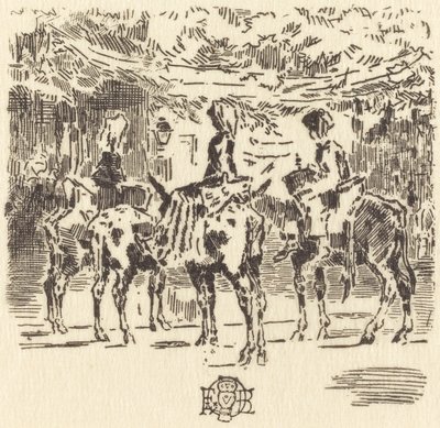 Die kleinen Esel von Luchon von Felix Hilaire Buhot