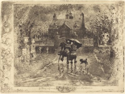 Die Nachbarn auf dem Land von Felix Hilaire Buhot