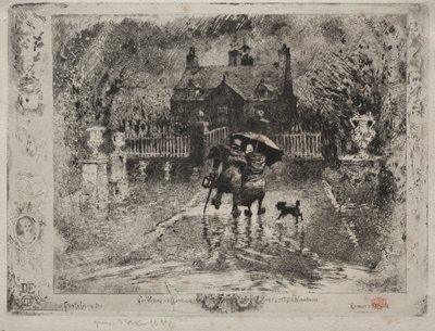 Die Landnachbarn, 1879-1880 von Felix Hilaire Buhot