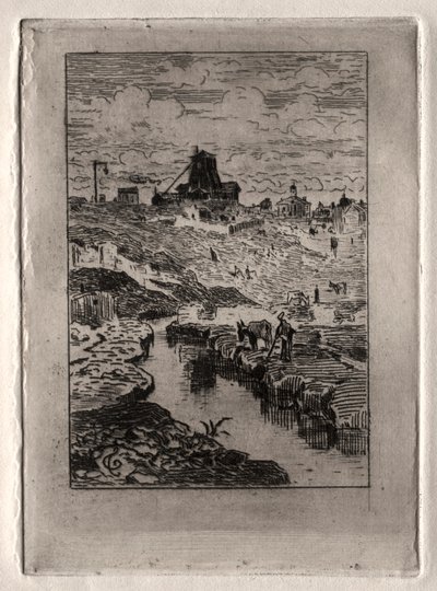 Der Brunnen am Hügel von Cailles von Felix Hilaire Buhot