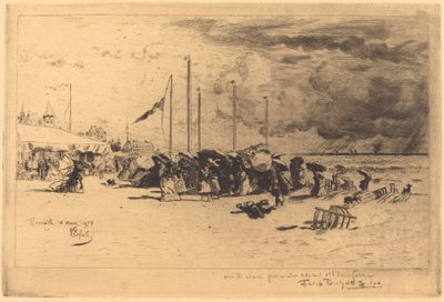 Ein Korn in Trouville, 1874-1875 von Felix Hilaire Buhot