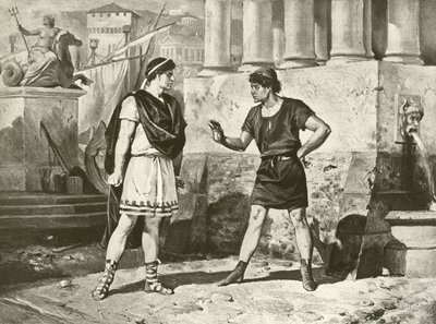 Komödie der Irrungen. Akt I, Szene II (Gravur) von Felix Octavius Carr Darley