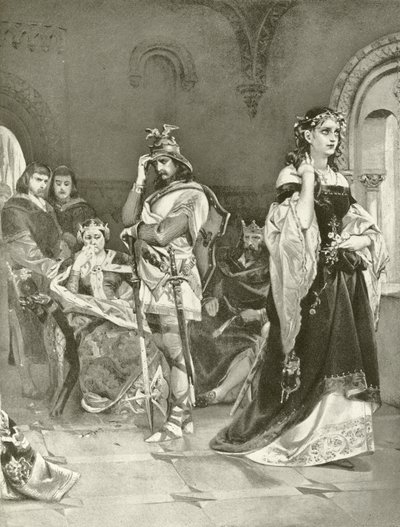 Hamlet. Akt IV, Szene V (Gravur) von Felix Octavius Carr Darley
