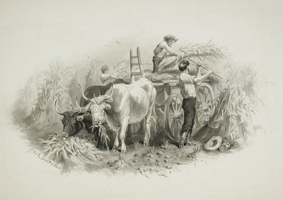 Szene bei der Heuernte von Felix Octavius Carr Darley