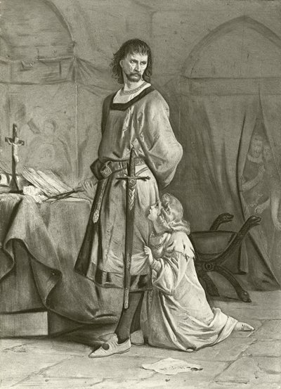 König Johann. Akt IV, Szene I (Gravur) von Felix Octavius Carr Darley