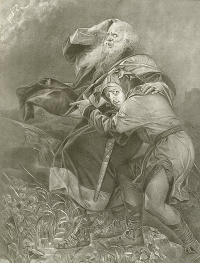 König Lear. Akt III, Szene II von Felix Octavius Carr Darley