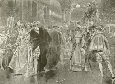 Viel Lärm um nichts. Akt II, Szene I (Gravur) von Felix Octavius Carr Darley