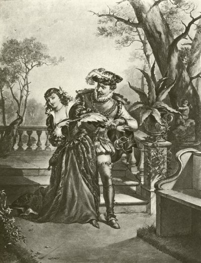 Viel Lärm um nichts. Akt V, Szene II von Felix Octavius Carr Darley