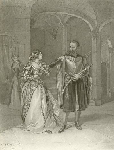 Othello. Akt IV, Szene II von Felix Octavius Carr Darley