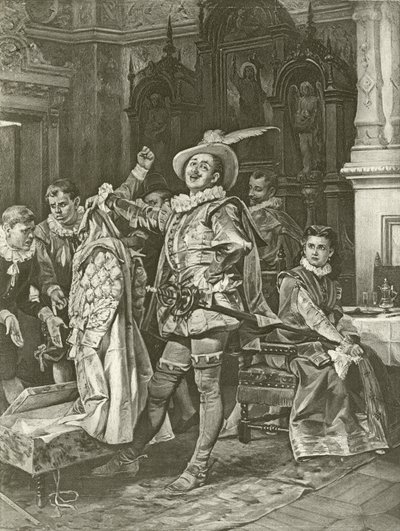 Der Widerspenstigen Zähmung. Akt IV, Szene III von Felix Octavius Carr Darley