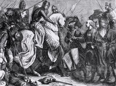 Heinrich III. (1207-72) in der Schlacht von Lewes, 14. Mai 1264 von Felix Philippoteaux