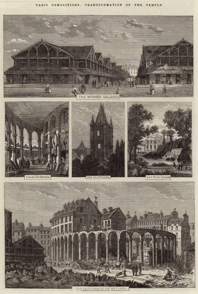 Pariser Abrisse, Transformation des Tempels von Felix Thorigny