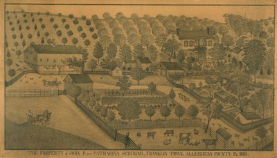 Das Eigentum von John P. und Catharina Schuring, Franklin Town, Allegheny County, Pennsylvania von Ferdinand A. Brader