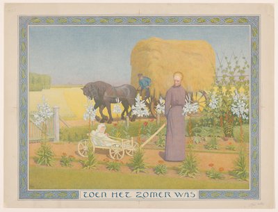 Frau mit Kind im Wagen von Ferdinand Hart Nibbrig (signed by artist)