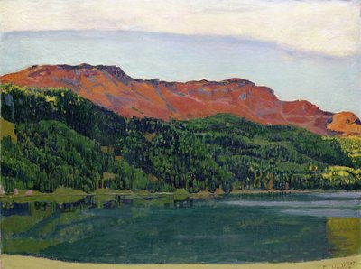 Silvaplanersee mit Piz Corvatsch von Ferdinand Hodler