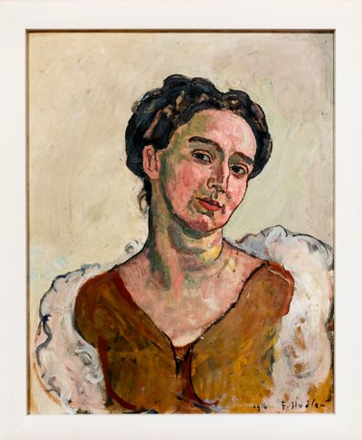 Porträt von Albertine Bernhard von Ferdinand Hodler