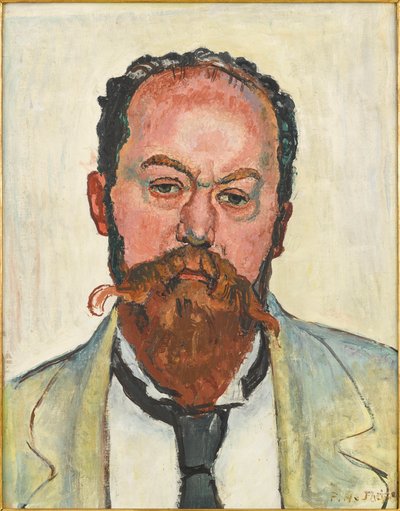 Porträt von Mathias Morhardt 1863-1939, 1913 von Ferdinand Hodler