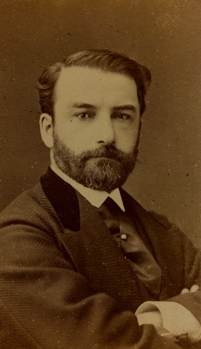 Porträt von Léon Joseph Florentin Bonnat, französischer Maler; Carte de Visite von Ferdinand Mulnier