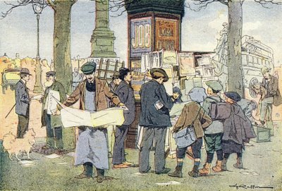Der Kiosk mit Zeitungen, in Imagier de l
