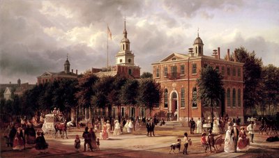 Independence Hall in Philadelphia von Ferdinand Richardt