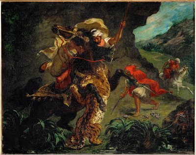 Die Tigerjagd von Ferdinand Victor Eugene Delacroix