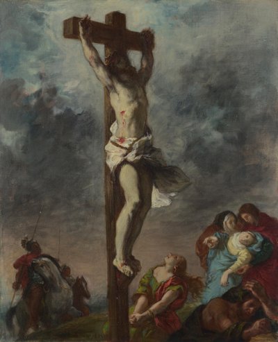 Christus am Kreuz, 1853 von Ferdinand Victor Eugene Delacroix