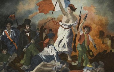 Die Freiheit führt das Volk von Ferdinand Victor Eugene Delacroix