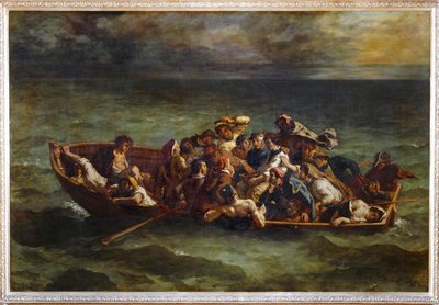 Der Schiffbruch von Don Juan. Salon von 1841 von Ferdinand Victor Eugene Delacroix