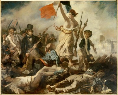 Die Freiheit führt das Volk, 28. Juli von Ferdinand Victor Eugene Delacroix