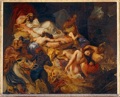 Der Tod von Sardanapalus von Ferdinand Victor Eugene Delacroix