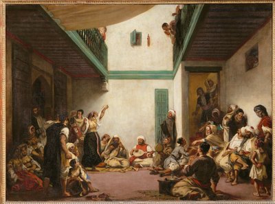 Jüdische Hochzeit in Marokko von Ferdinand Victor Eugene Delacroix