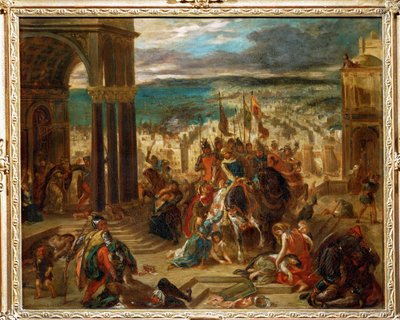 Eroberung von Konstantinopel durch die Kreuzfahrer von Ferdinand Victor Eugene Delacroix