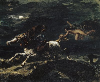 Tam O’Shanter von den Hexen verfolgt, 1849 von Ferdinand Victor Eugene Delacroix