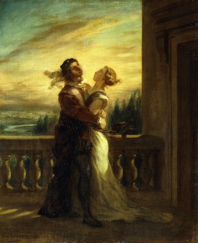 Der Abschied von Romeo und Julia von Ferdinand Victor Eugene Delacroix