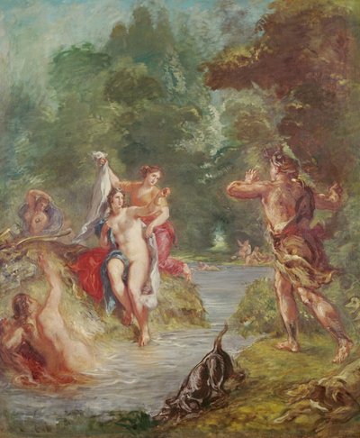 Die vier Jahreszeiten, Sommer: Diana und Actaeon, 1862 von Ferdinand Victor Eugene Delacroix