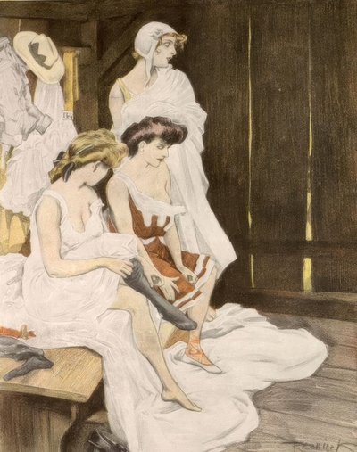 Hörst du, jetzt pfeift er Rheingold, da zieht er sicher die Schwimmhose an. von Ferdinand von Reznicek