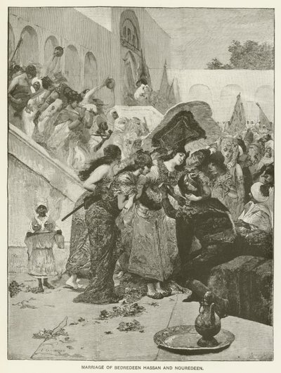 Die Hochzeit von Bedredeen Hassan und Nouredeen von Fernand Cormon
