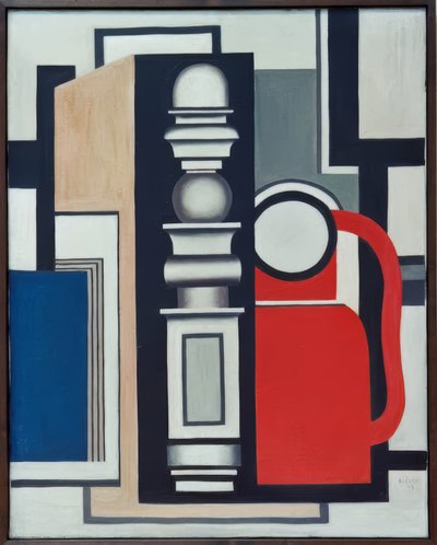 Komposition mit Pfosten von Fernand Leger