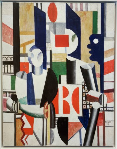 Männer in der Stadt von Fernand Leger