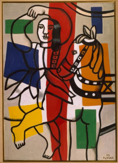 Tänzerin mit Pferd von Fernand Leger