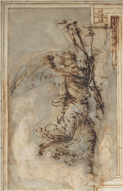 Ein Engel mit einer Fackel, um 1500-1504 von Filippino Lippi