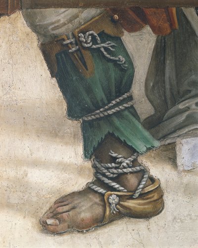 Der heilige Johannes Evangelist erweckt Drusiana (Detail) von Filippino Lippi