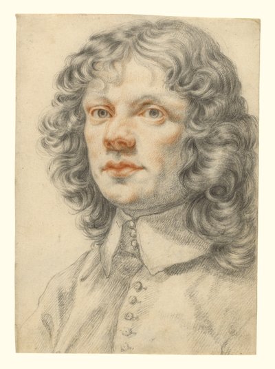 Porträt eines Mannes (recto); Porträt eines Mannes (zufälliger Abdruck) (verso) von Filippo Baldinucci