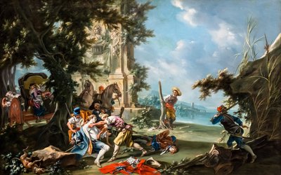 Überfall der Räuber, um 1735/40 von Filippo Falciatore