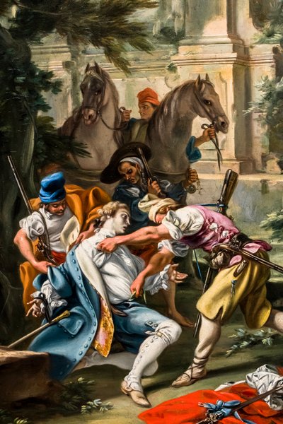 Überfall der Räuber, um 1735/40 von Filippo Falciatore